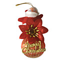Santa Clause Christmas Ornament Ribbon Ball (KY-1204) (Start From 30 Units)-Free Shipping