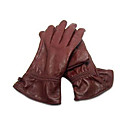 dedo de la mano de la mujer el pleno invierno, guantes de cuero, marrón (yff111) (comienzo a partir de 60 unidades) envío gratuito