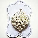 korea fruit haarspeldjes decroated met parel / strass (yff223) (vanaf 50 stuks)