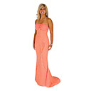 Spalte strapless Hofzug Satin prom / Abendkleid (ycf074) (ab 3 Stück) versandkostenfrei