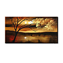 Handmade Oil Painting on Canvas - In The Moonlight 24" x 48" (Start From 20 Units) Free Shipping