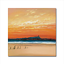 Handmade Oil Painting on Canvas - The Beach - 1 20" x 20" (Start From 5 Units) Free Shipping