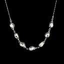 Sterling Silver White AA Freshwater Pearl Necklace (LQS018)