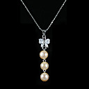 Sterling Silver Pink AA FW Pearl Pendant Necklace (LQS026)
