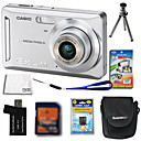 Casio Exilim EX-Z9 8.3mp digitale camera + 2GB SD-kaart + extra accu + 6 bonus
