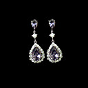 Classic Beautiful CZ Earring in Sterling Silver (SZY025) (Start From 36 Units) Free Shipping