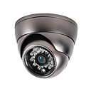 1/4 Inch Sharp CCD Wired Dome Camera with CS Lens and AC Adapter
