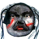 Scary Latex Halloween Mask with Hair For Adult (SZWS013)