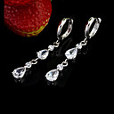 Clear Cubic Zirconia Drop Earring - Cubic Zirconia ELX3 - 0004 (SZY685)