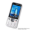 BX N8000 Dual Card Quad Band TV Cell Phone Black&Silver
