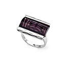 Fashion Amethyst Platinum Ring - Sterling Silver Ring r2338 (SZY1093)