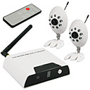 2.4G 4-channel kit wireless con 2x fotocamera visione notturna wireless