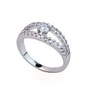 Platinum Stylish CZ Ring-CZ Ring 90204-27 (SZY1339)