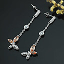 cz en argent sterling élégant papillon-earring boucle d'oreille en argent sterling e22756 (szy14