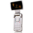 ANYCOOL V868 Dual Card Quad band TV Function Flip&rotate Cell Phone Silver&Gray