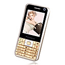 TOSHIBO V138 Dual Card Quad Band Dual camera Touch Screen TV Cell Phone Champagne