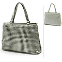 Fashion Woven Leatherette Tote Bag Handbag. More Colors Available (10318406)
