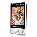 ZTC V688 Dual Card Quad Band Dual Camera TV Function Touch Screen Cell Phone Silver
