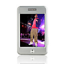 4gb 2,8 pulgadas pantalla táctil de metal mp4/mp3 player (shb003)