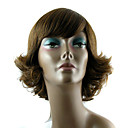 capless curtas sintéticas mel peruca de cabelo castanho encaracolado (jf4025)