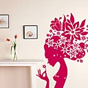Flower Goddess Rose Wall Sticker (0586 - 6940118552456)