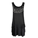 Vest Studded Punk Rock Clothing Little Black Dress Women's Dresses(25001655)