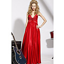 Empire Sweetheart Floor-length Elastic Silk-like Satin Dress On Sale / Evening Dress (OFGC0221)
