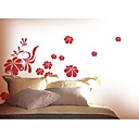Romantic Pediment Red Wall Sticker (0586 - 6940118552340)