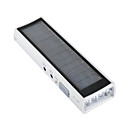 carregador de lanterna 4 lâmpadas LED solar com rádio fm branco (hmm022)