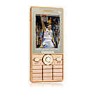 a818 double carte métallique plat de mobile à écran tactile d'or (szxhy149)