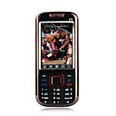 E79 doble quad tarjeta de banda plana de pantalla táctil del teléfono celular negro y rojo (tarjeta de 2GB TF) (szrw671)