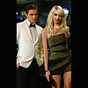 Jenny Sheath / Column Strapless Short / Mini Taffeta Gossip Girl Fashion Dresses / Cocktail Dresses (FSD0289)