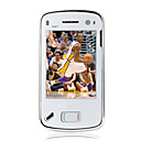 N97 style Dual Card Bluetooth Flat Touch Screen FM Cell Phone Silver (2GB TF Card)(SZ05150414)