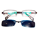 casual metal negro polarizado lentes de las gafas de sol con estuche duro 5089h libre + paño de limpieza (polarizado lente miope) (tslr0921-5089h)