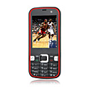 Zoho-5730 Dual Card Dual Camera Quad Band TV WIFI Flat Touch Screen Cell Phone Black and Red (2GB TF Card)