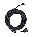 HDMI kabel male-naar-VGA male 28AWG met ferriet kern voor ps3 hdtv dvd (smqc148)