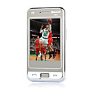 N98+ Dual Card Dual Standby Dual Band Cell Phone Silver and White (2GB TF Card)