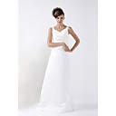 A-line Scoop Floor-length Satin Bridesmaid/ Wedding Party Dress (YCF113)