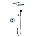 Thermostatic Rain Chrome Wall-mount Shower Faucet - Free Shipping (0609 - 14501 00)