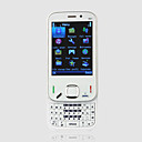 N87 Dual Card Dual Camera Quad Band QWERTY Keypad Touch Screen Slide Cell Phone White (2GB TF Card)(SZ00720233)
