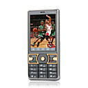 h666 dual cartão dual band telefone celular de música cinza (cartão de 2GB TF) (sz05450287)