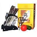 7-ordinateur haut de couteau de cuisine en acier au carbone ou set coutellerie - Livraison gratuite (0708-s2410)
