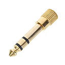 vergulde 6,3 mm male naar 3,5 mm audio vrouwelijke connectoren (2-pack)