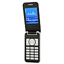Q300 MINI Dual Card Dual Standby Metal Cover Ultra Thin Dual Bluetooth Flip Cell Phone Black (2GB TF Card)