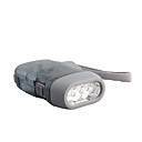 1-Mode Cree XR-E Q5 3-LED Flashlight (dynamo, gris)