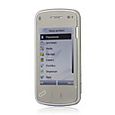 N97i style Quad Band Dual Card Dual Standby TV Function Dual Camera Flat Touch Screen Cell Phone Brown (2GB TF Card)