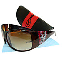 gafas de sol de moda + paño de limpieza libre y estuche duro - marco marrón + diseño cráneo dsco4221-0479-11.13-87