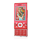 W995 Dual Card Quad Band Dual Camera Flashlight TV Function Metal Cover Slide Cell Phone Red (2GB TF Card)