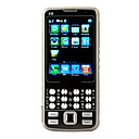 i8 tri band dual card dual standby dual fotocamera coperchio metallico piatto touch screen del telefono cellulare bar marrone (2GB TF card) (sz0544019