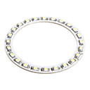 24 LED - 6cm coche ángel anillo de luz del ojo - blanco - faros - luces decorativas-1210 (szc1693)